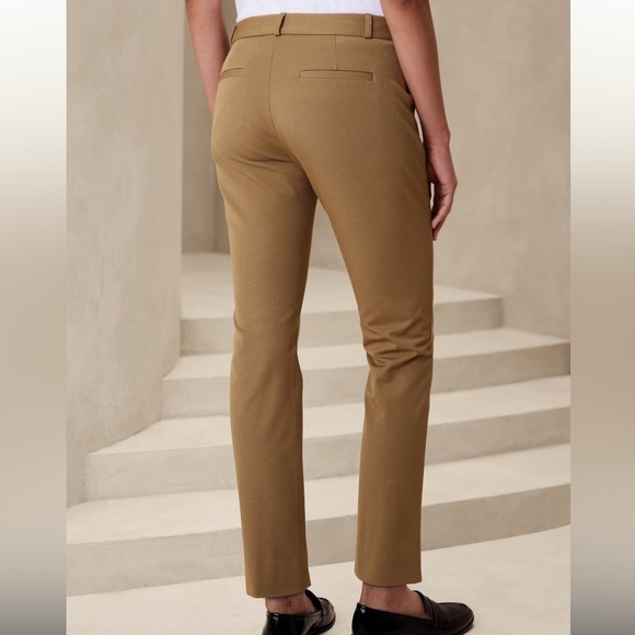 Banana Republic Sloan Fit Brown Stretchy Pants Size 12 Great Condition - Picture 3 of 7